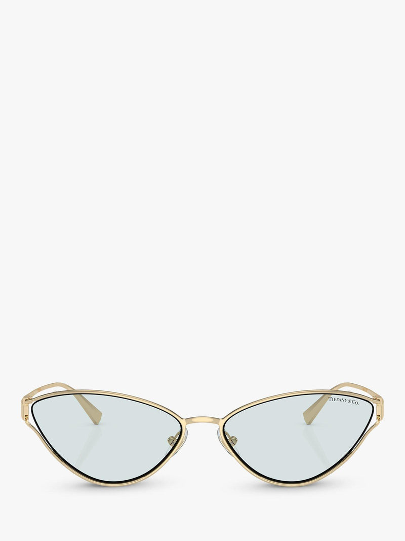 Tiffany & Co cat's eye sunglasses pale gold, imported from the UK