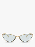 Tiffany & Co cat's eye sunglasses pale gold, imported from the UK