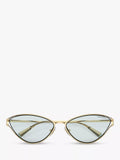 Tiffany & Co cat's eye sunglasses pale gold, imported from the UK