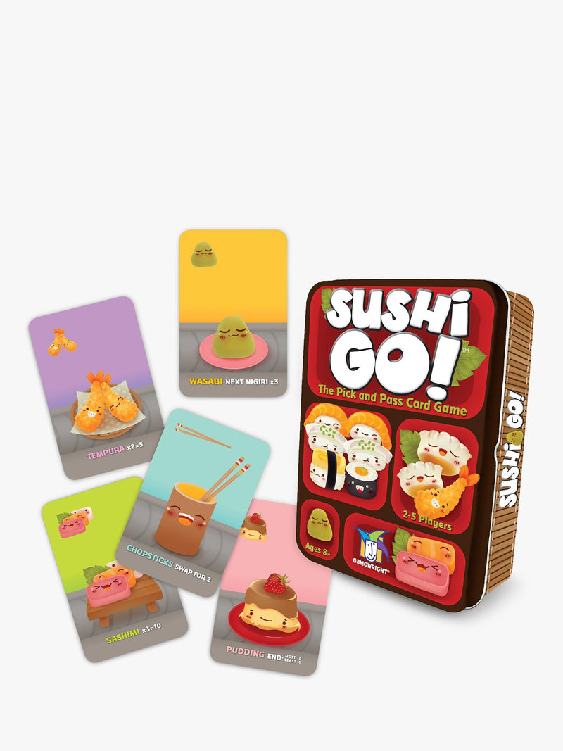 Asmodee sushi-themed card game in portable tin - British product