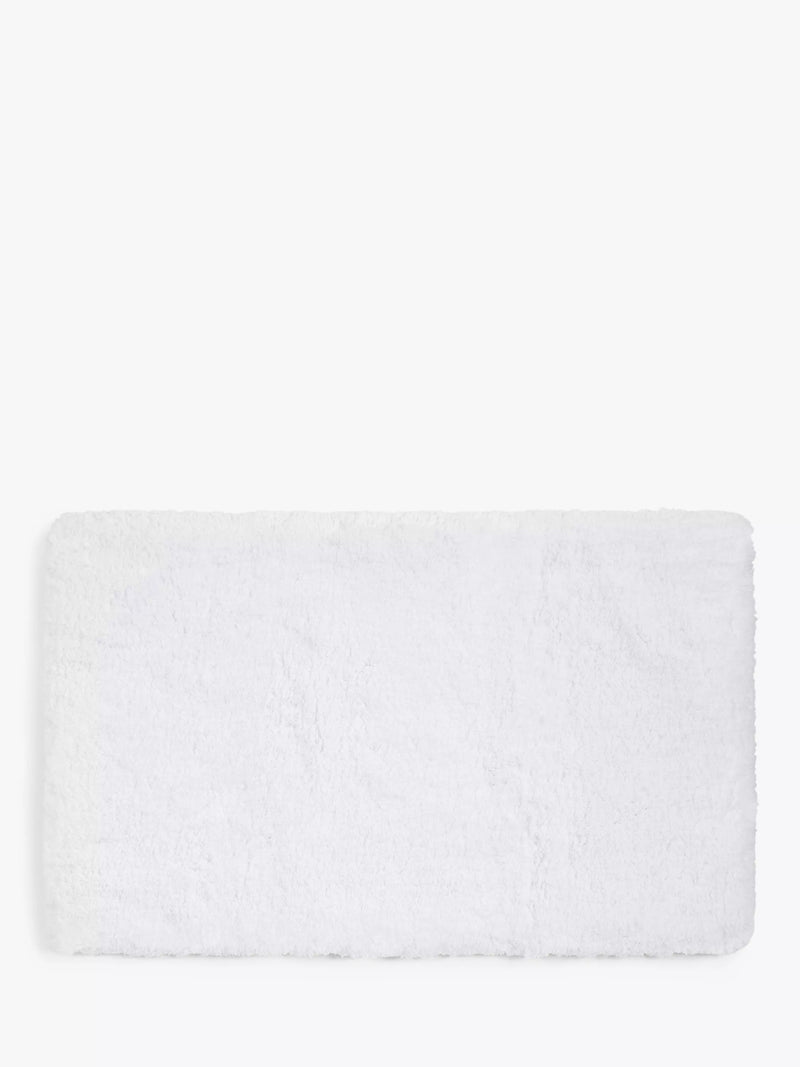John Lewis memory foam bath mat in white, large size, UK version