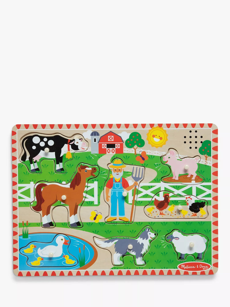 Melissa & Doug Old MacDonald farm sounds puzzle for toddlers - British product