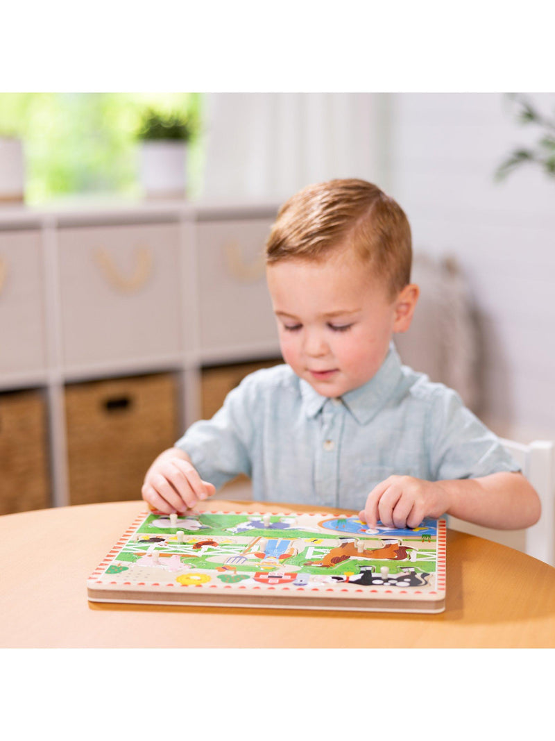 Melissa & Doug Old MacDonald farm sounds puzzle for toddlers - British product