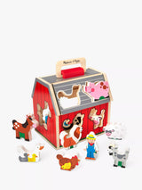 John Lewis Melissa & Doug Take-Along Sorting Barn Wooden Toy with 10 Pieces- Buy online at McGrocer