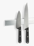 John Lewis wall-mounted magnetic knife rack 36cm wide chrome (British brand)