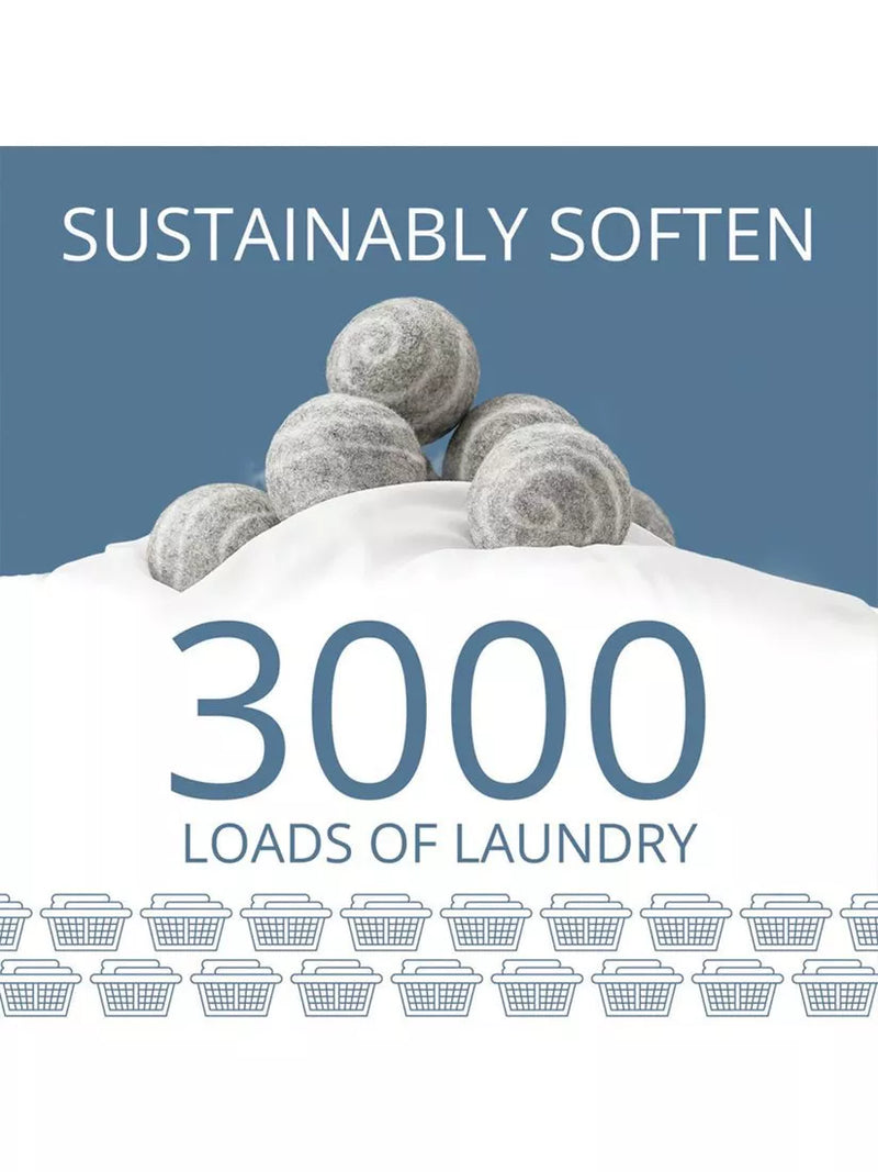 Gleener wool dryer balls, reusable and hypoallergenic (British brand)