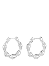 John Lewis Dower & Hall Waterfall Hinged Huggie Hoop Earrings- Buy online at McGrocer