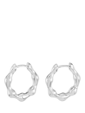 Dower & Hall sterling silver hoop earrings 18mm, UK version