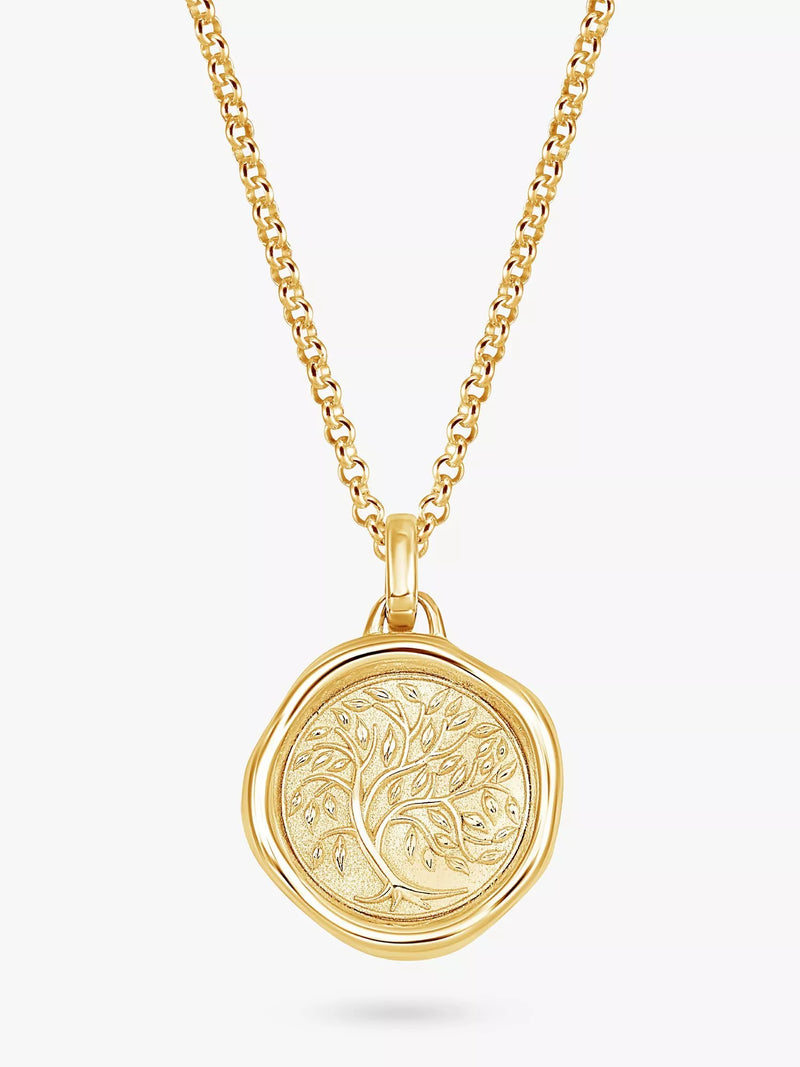 Dower & Hall Men's Tree of Life Talisman Pendant Necklace