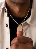 Dower & Hall pendant necklace with lucky sixpence, imported from the UK