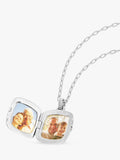 Collier chaîne Dower & Hall en saphir blanc Stellar 46 cm, importé du Royaume-Uni