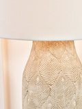 Pacific stoneware table lamp matte grey, imported from the UK