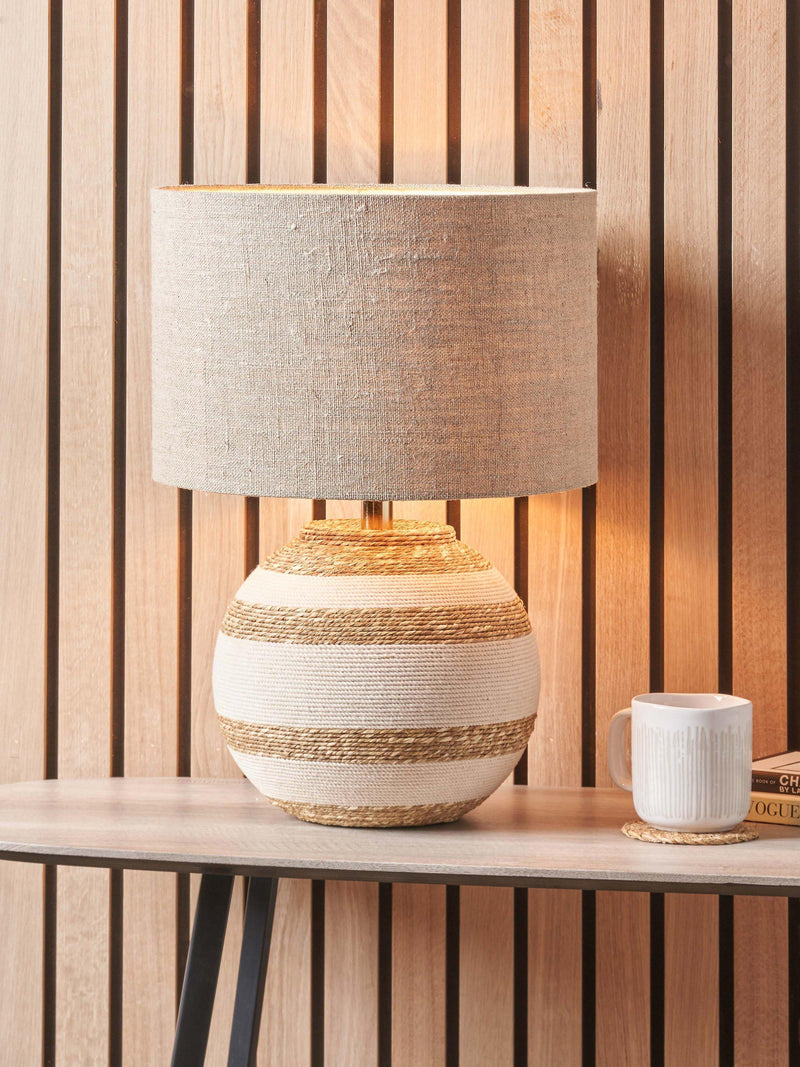 Pacific Talalla seagrass table lamp, Natural - British product