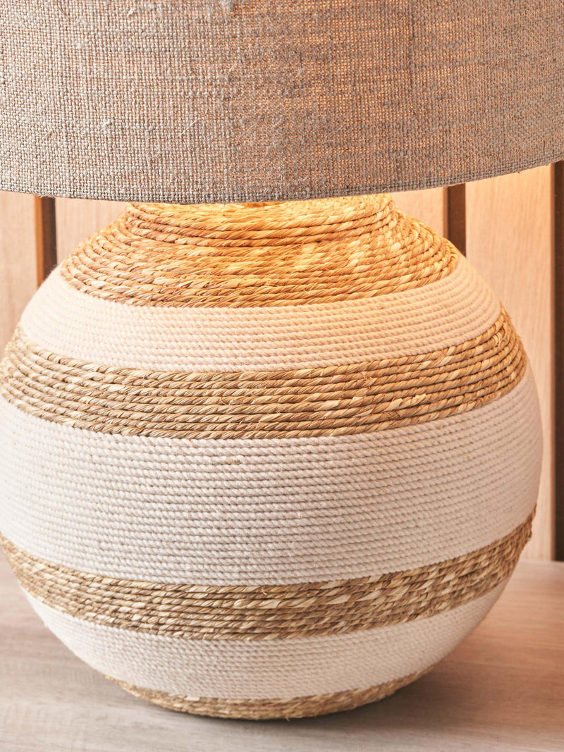 Pacific Talalla seagrass table lamp, Natural - British product