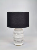 Pacific stoneware table lamp grey medium - British product