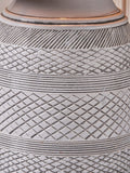 Pacific stoneware table lamp grey medium - British product