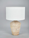 Pacific Taika wooden table lamp white wash medium - British product