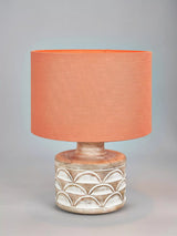John Lewis Pacific Kingsbury Curved Wooden Large Table Lamp, White Wash- Buy online at McGrocer