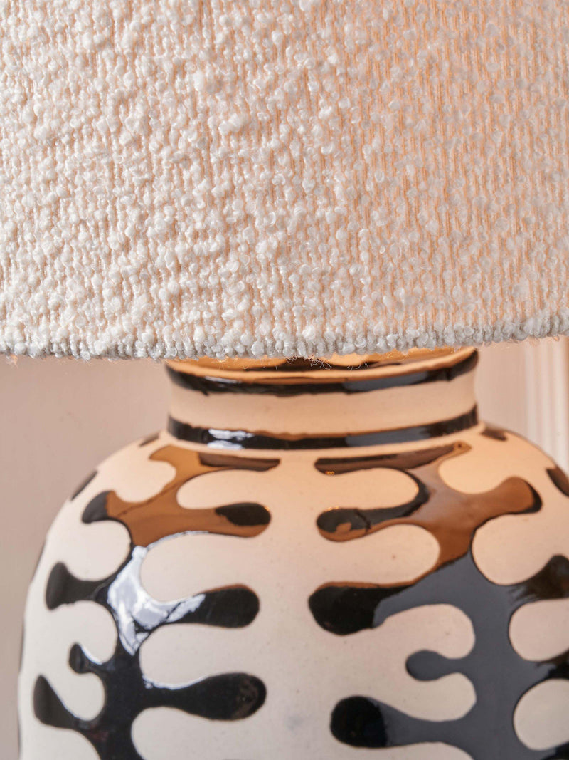 Pacific Elkorn tall ceramic table lamp - British product