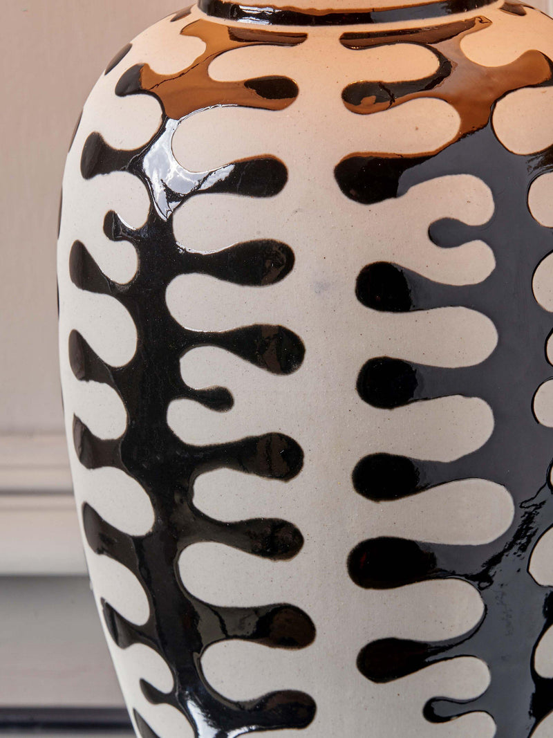 Pacific Elkorn tall ceramic table lamp - British product