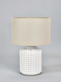 Pacific stoneware lamp white 52cm - British product