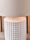 Pacific stoneware lamp white 52cm - British product