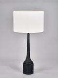 Pacific Marin black wooden table lamp large, imported from the UK