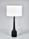 Pacific Marin black wooden table lamp large, imported from the UK