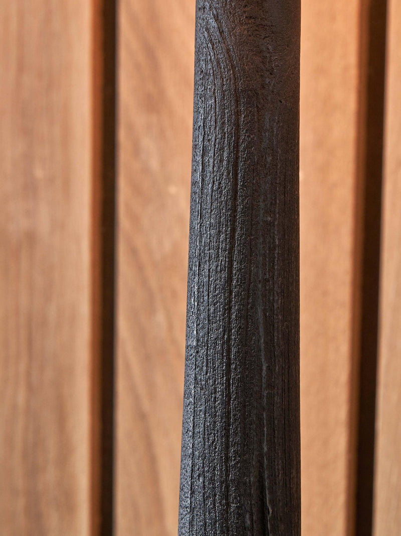 Pacific Marin black wooden table lamp large, imported from the UK