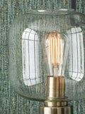 Pacific Florence glass pendant ceiling light black gold (British brand)