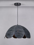 Pacific black raffia pendant ceiling light (British brand)