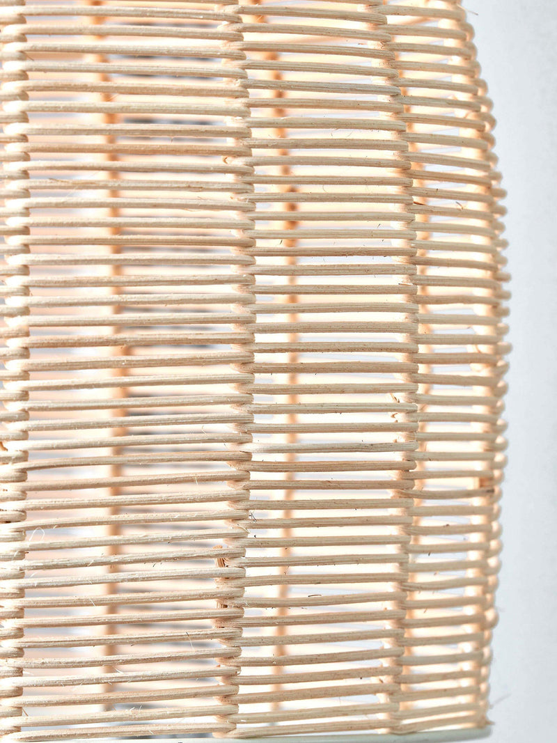Pacific Caswell natural rattan pendant light 40cm, UK version