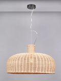 Pacific Caswell natural dome pendant light 31x52cm, UK version