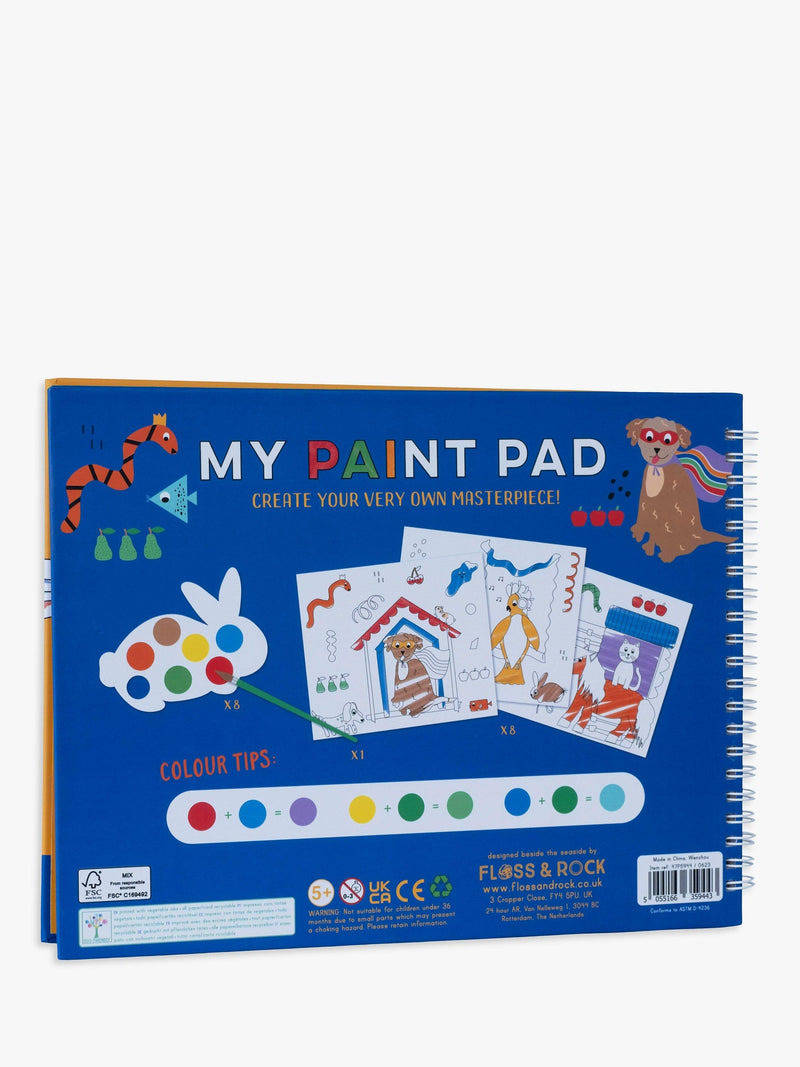 Floss & Rock My Paint Pad with rabbit palettes - British product