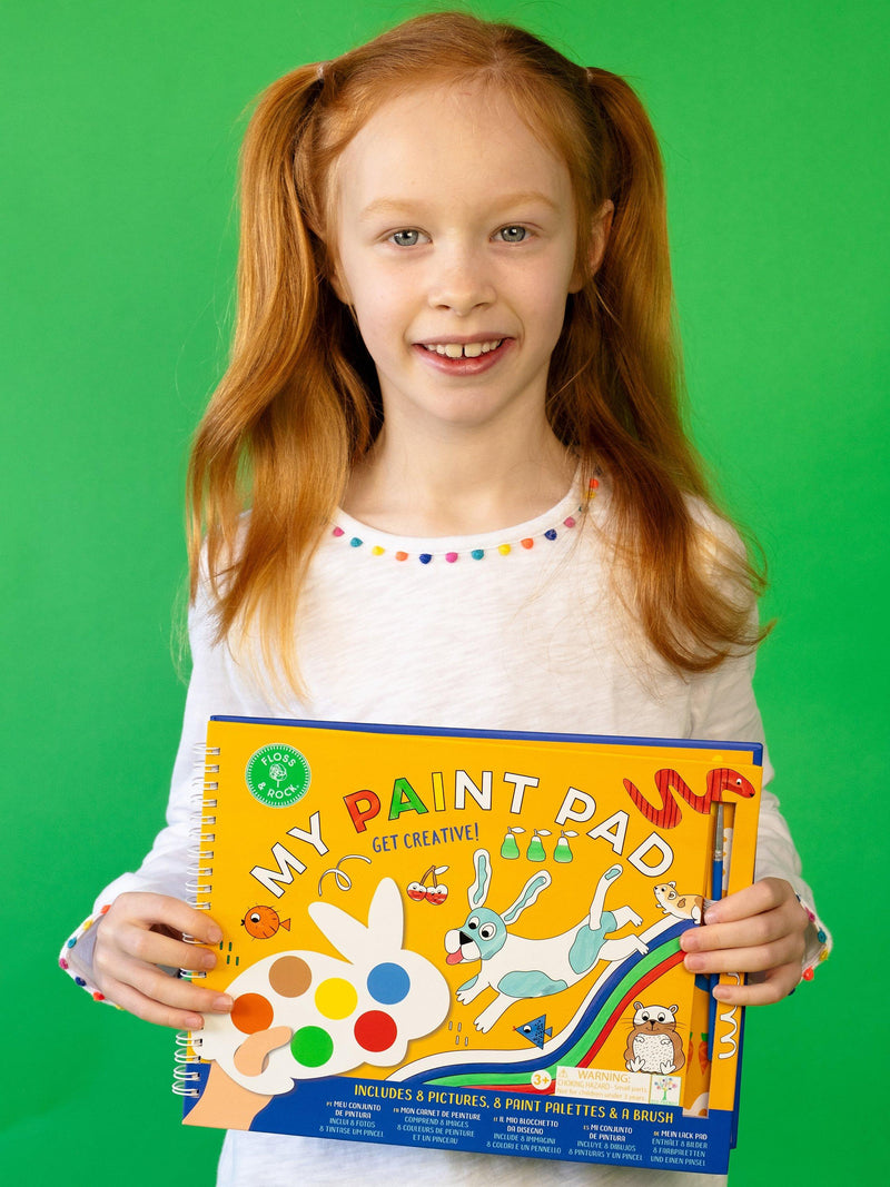 Floss & Rock My Paint Pad with rabbit palettes - British product