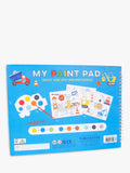 Floss & Rock construction paint pad with truck-shaped palettes, UK version