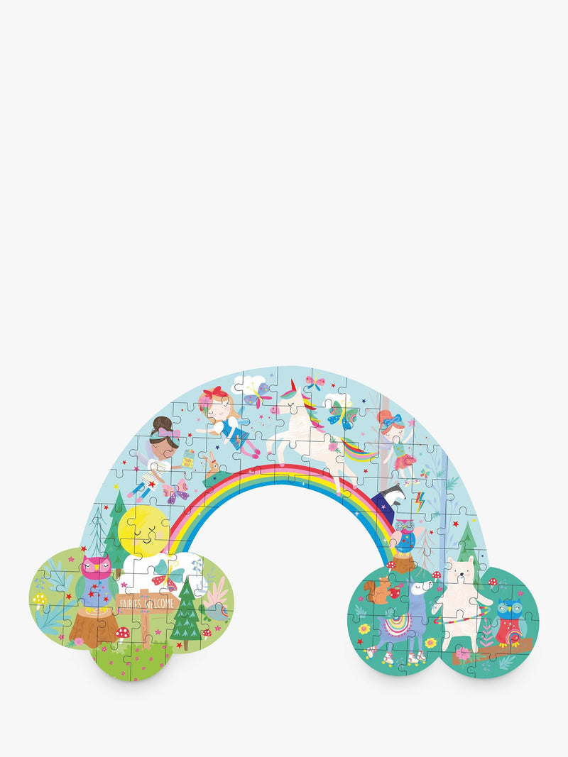 Floss & Rock rainbow jigsaw puzzle 80 pieces - British product