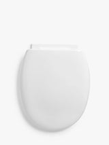 John Lewis John Lewis Bottom Fix Toilet Seat, White- Buy online at McGrocer