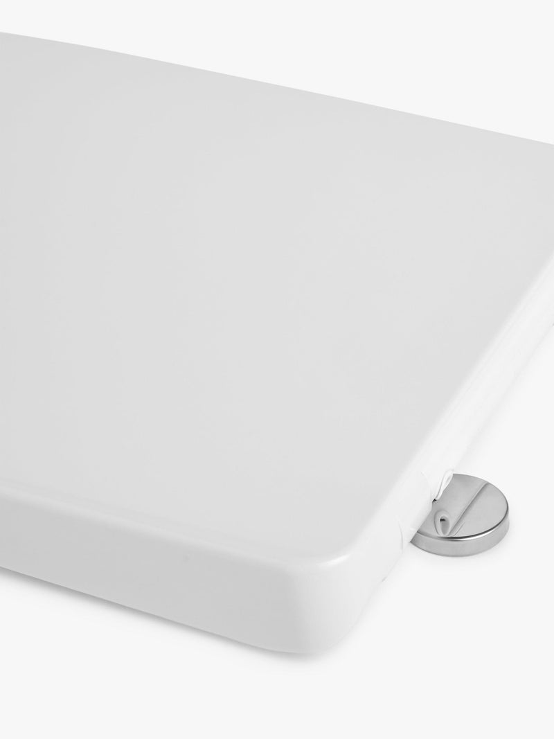 John Lewis Soft Square Easy-Fix toilet seat white, imported from the UK