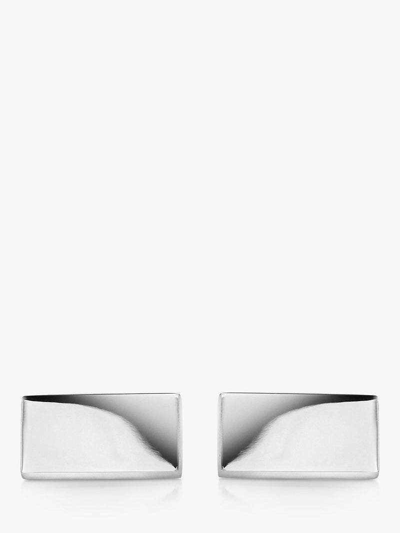 Hoxton London rectangular sterling silver cufflinks, UK version