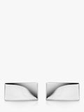 Hoxton London rectangular sterling silver cufflinks, UK version