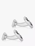 Hoxton London crystal checkerboard square cufflinks in silver and multi-colour, UK version