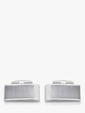 Hoxton London sterling silver cat's eye cufflinks 1x2.1cm (British brand)