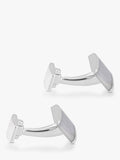 Hoxton London sterling silver cat's eye cufflinks 1x2.1cm (British brand)