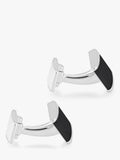 Hoxton London sterling silver onyx cufflinks, imported from the UK