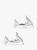 Hoxton London brick pattern cufflinks silver, imported from the UK