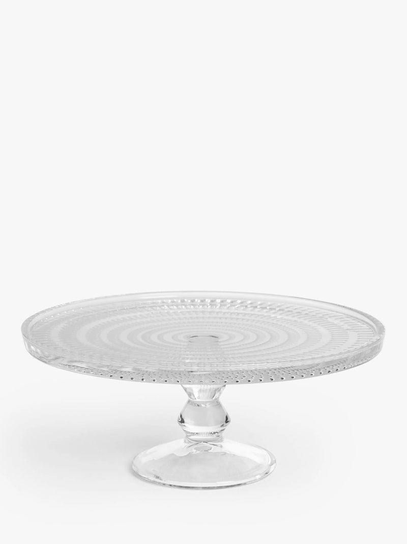 John Lewis Ava glass cake stand 25cm, imported from the UK