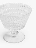 John Lewis Ava footed glass dessert bowl Clear 12cm, UK version