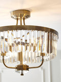 Bay Lighting Augustine ceiling light chrome faceted glass adjustable drop, UK version