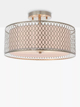 John Lewis Bay Lighting Josette Semi Flush Ceiling Light- Buy online at McGrocer
